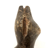 Very Old Carved Wooden Doll Scale Dress Form with Fantastic Patina of Use