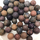 Old Clay Marbles - Blues and Purples