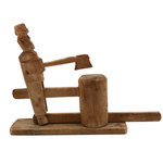 Mechanical Folk Art Wood Chopping Man