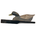 Flat, Old Handmade Working Wooden Duck Decoy