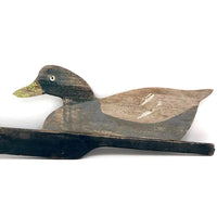 Flat, Old Handmade Working Wooden Duck Decoy