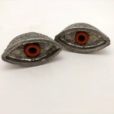 Patrick Meyer Brutalist Style Cast Pewter Salt and Pepper Shakers-reserved for KS