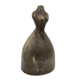 Very Old Carved Wooden Doll Scale Dress Form with Fantastic Patina of Use