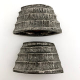 Patrick Meyer Brutalist Style Cast Pewter Salt and Pepper Shakers-reserved for KS