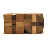 Japanese Vintage Wooden Puzzle Cubes - Sold Individually