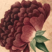 Very Fine 19th Century Gouache and Watercolor Floral Bouquet