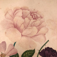 Very Fine 19th Century Gouache and Watercolor Floral Bouquet