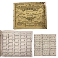 Henry Fisher's 1869 Penmanship Practice with Great Word Combinations!