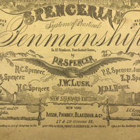 Henry Fisher's 1869 Penmanship Practice with Great Word Combinations!