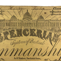 Henry Fisher's 1869 Penmanship Practice with Great Word Combinations!