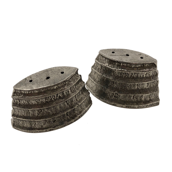 Patrick Meyer Brutalist Style Cast Pewter Salt and Pepper Shakers-reserved for KS