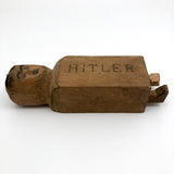 Carved Wooden Folk Art Mechanical Dirty Hitler