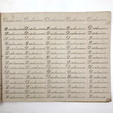 Henry Fisher's 1869 Penmanship Practice with Great Word Combinations!