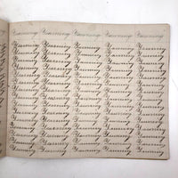 Henry Fisher's 1869 Penmanship Practice with Great Word Combinations!