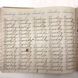 Henry Fisher's 1869 Penmanship Practice with Great Word Combinations!