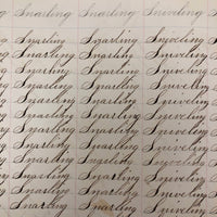 Henry Fisher's 1869 Penmanship Practice with Great Word Combinations!