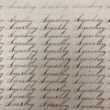 Henry Fisher's 1869 Penmanship Practice with Great Word Combinations!
