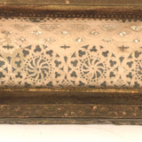 Magical Feeling, Much Decorated Victorian Domed Glass Jewelry Box with Interior Mirror