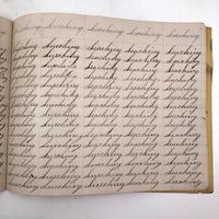 Henry Fisher's 1869 Penmanship Practice with Great Word Combinations!