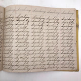 Henry Fisher's 1869 Penmanship Practice with Great Word Combinations!
