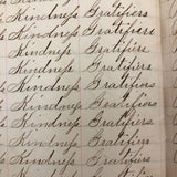 Henry Fisher's 1869 Penmanship Practice with Great Word Combinations!