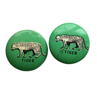 Green Tiger Pinbacks - Sold Individually