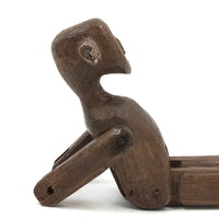 Curious Old Hand-carved Jointed Man (Missing Limbs!)