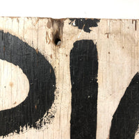 Piggy Gilts Black on White Hand-painted Wooden Sign