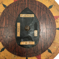 Handmade Wooden Nautical Dial (for Teaching Sailing?)