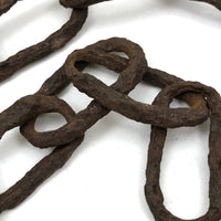 Beautifully Eroded Old Hand-forged Iron Chain