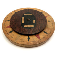 Handmade Wooden Nautical Dial (for Teaching Sailing?)