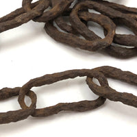 Beautifully Eroded Old Hand-forged Iron Chain