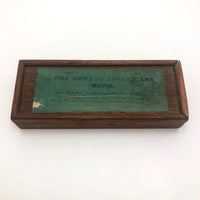 Extraordinary Antique Bone Spellicans in Original Box