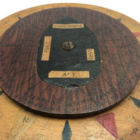 Handmade Wooden Nautical Dial (for Teaching Sailing?)
