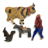 Handmade Cutout Wooden Animals, and Little Man!