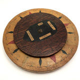Handmade Wooden Nautical Dial (for Teaching Sailing?)