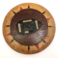 Handmade Wooden Nautical Dial (for Teaching Sailing?)