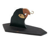 Parrot Head Painted Wooden Folk Art Wall Hook