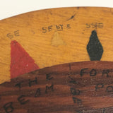 Handmade Wooden Nautical Dial (for Teaching Sailing?)