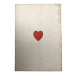 Ace of Hearts Antique Square Corner Playing Card