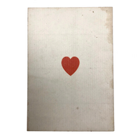 Ace of Hearts Antique Square Corner Playing Card