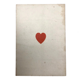 Ace of Hearts Antique Square Corner Playing Card