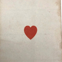 Ace of Hearts Antique Square Corner Playing Card