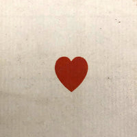 Ace of Hearts Antique Square Corner Playing Card