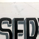 Hand-painted Vintage RESERVED Wooden Sign