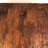 Antique Primitve Wooden Slide Top "House of Seven Gables" Box