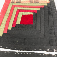 Pretty, Old Hand-stitched Log Cabin Quilt or Pin Cushion Squares - Set of Four