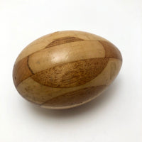 Fancy Old Czech Darning Egg, Inlaid Wood