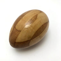 Fancy Old Czech Darning Egg, Inlaid Wood