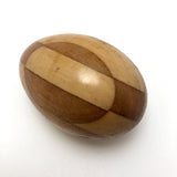 Fancy Old Czech Darning Egg, Inlaid Wood